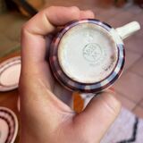 Set of coffee/tea cups and small vintage tile bowls Villeroy & Boch