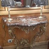 Gilded wooden console XVIIIth