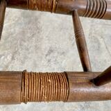 Breton octagonal oak table from the 20s and 30s