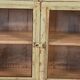 Old Burmese teak dresser original pistachio green patina