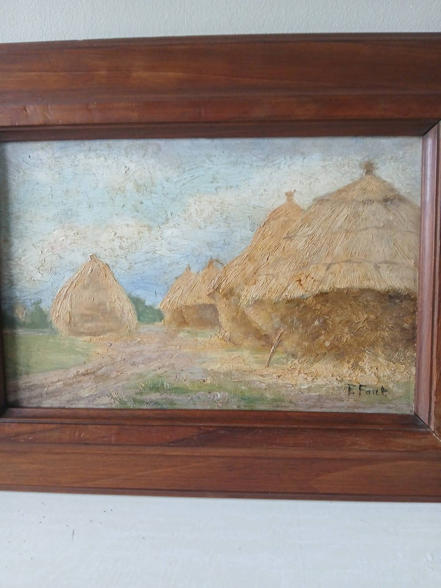 Ernest Faut (1879-1961) – Oil on panel signed E. Faut – Landscape r