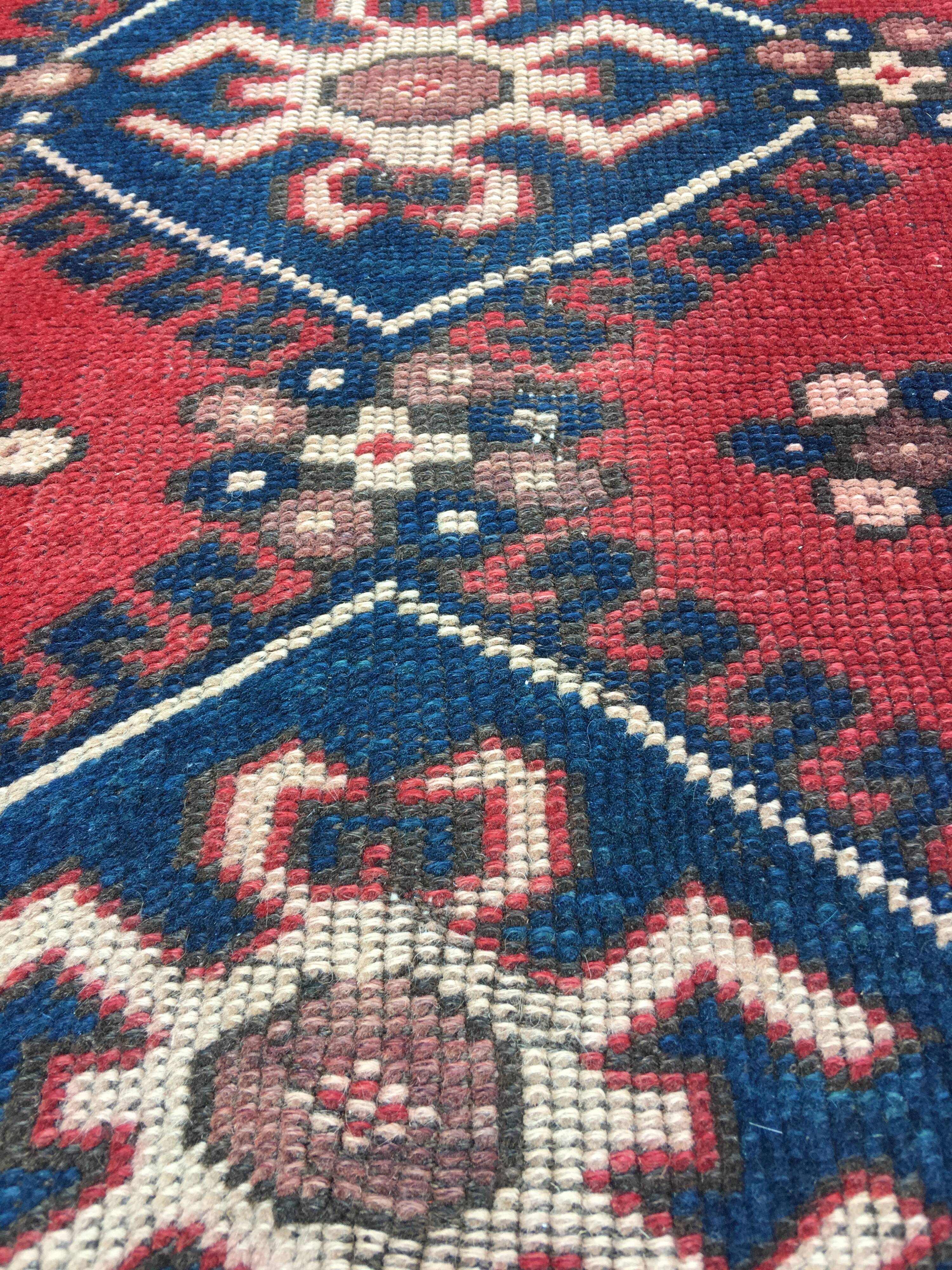 Ancien tapis turc oushac, 204x120cm