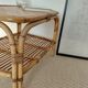 Vintage rattan coffee table from the 70s - organic lines, Riviera spirit.