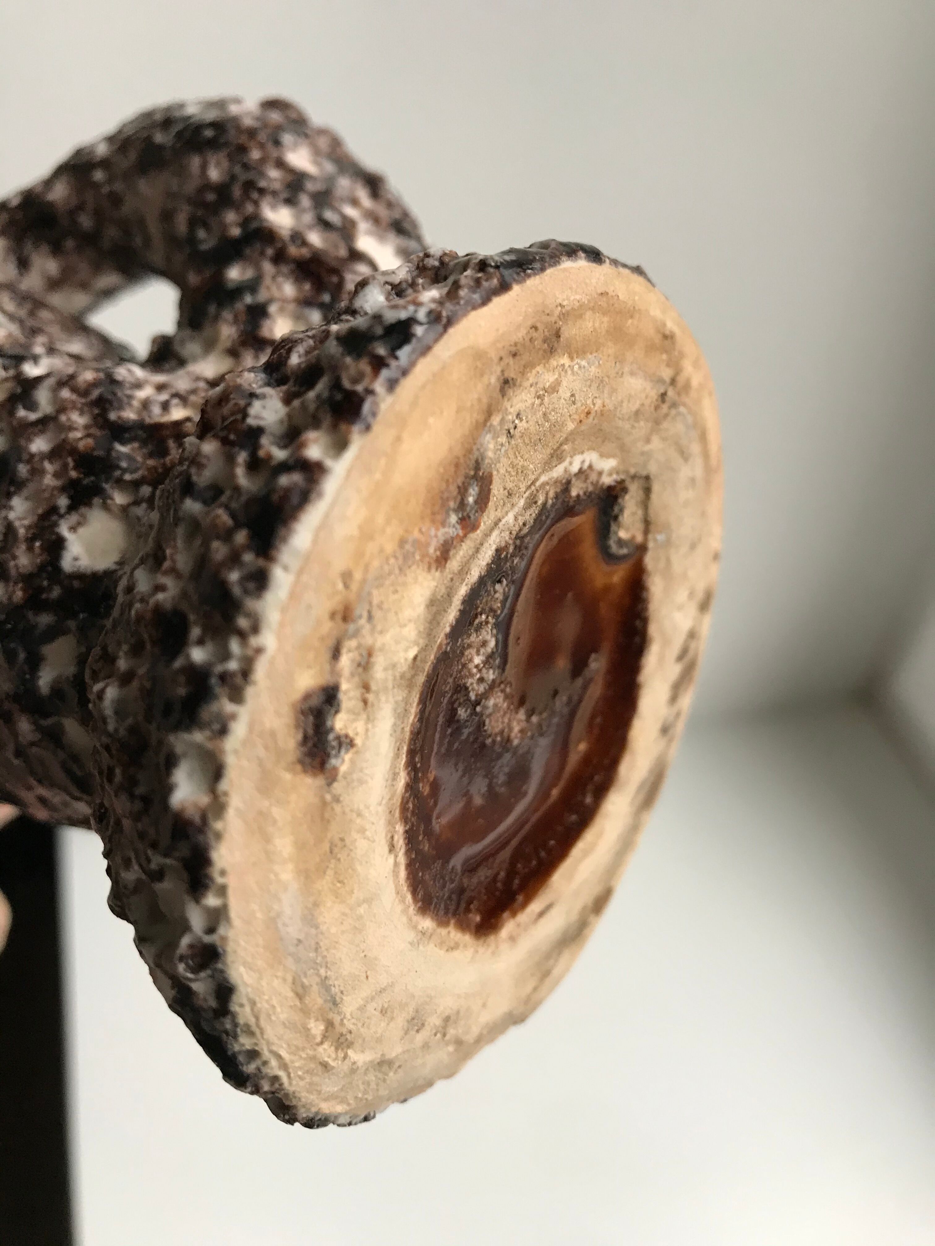 Ceramic vase Fat Lava 70s