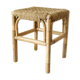 Vintage handcrafted bamboo and rope stool