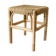 Vintage handcrafted bamboo and rope stool