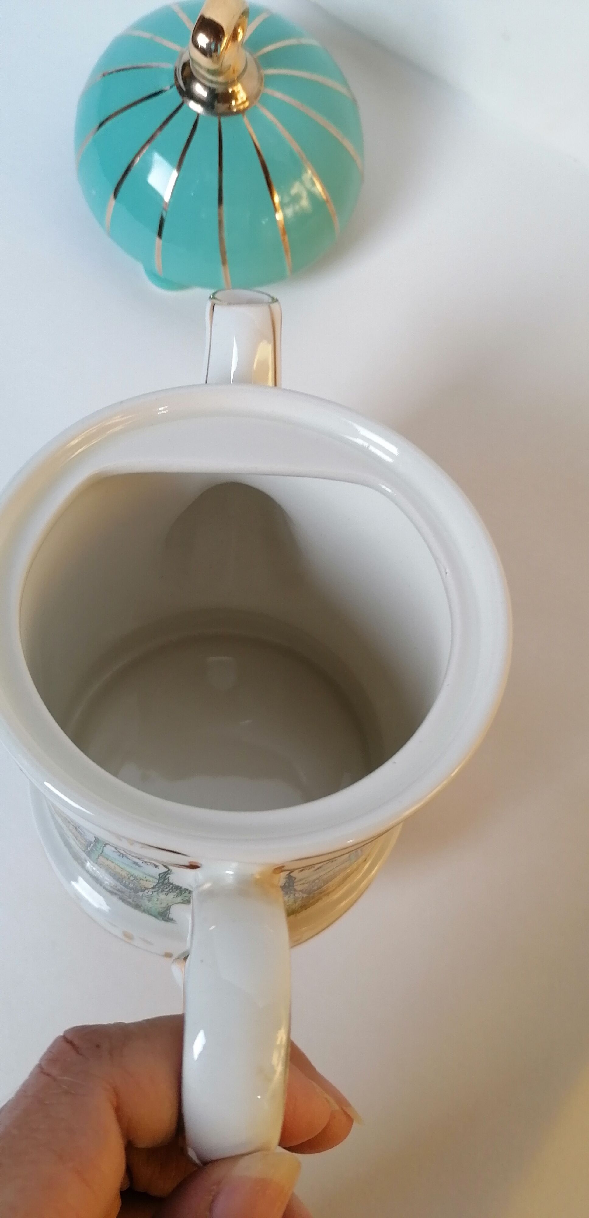 Teapot Sadler Staffordshire English ceramic