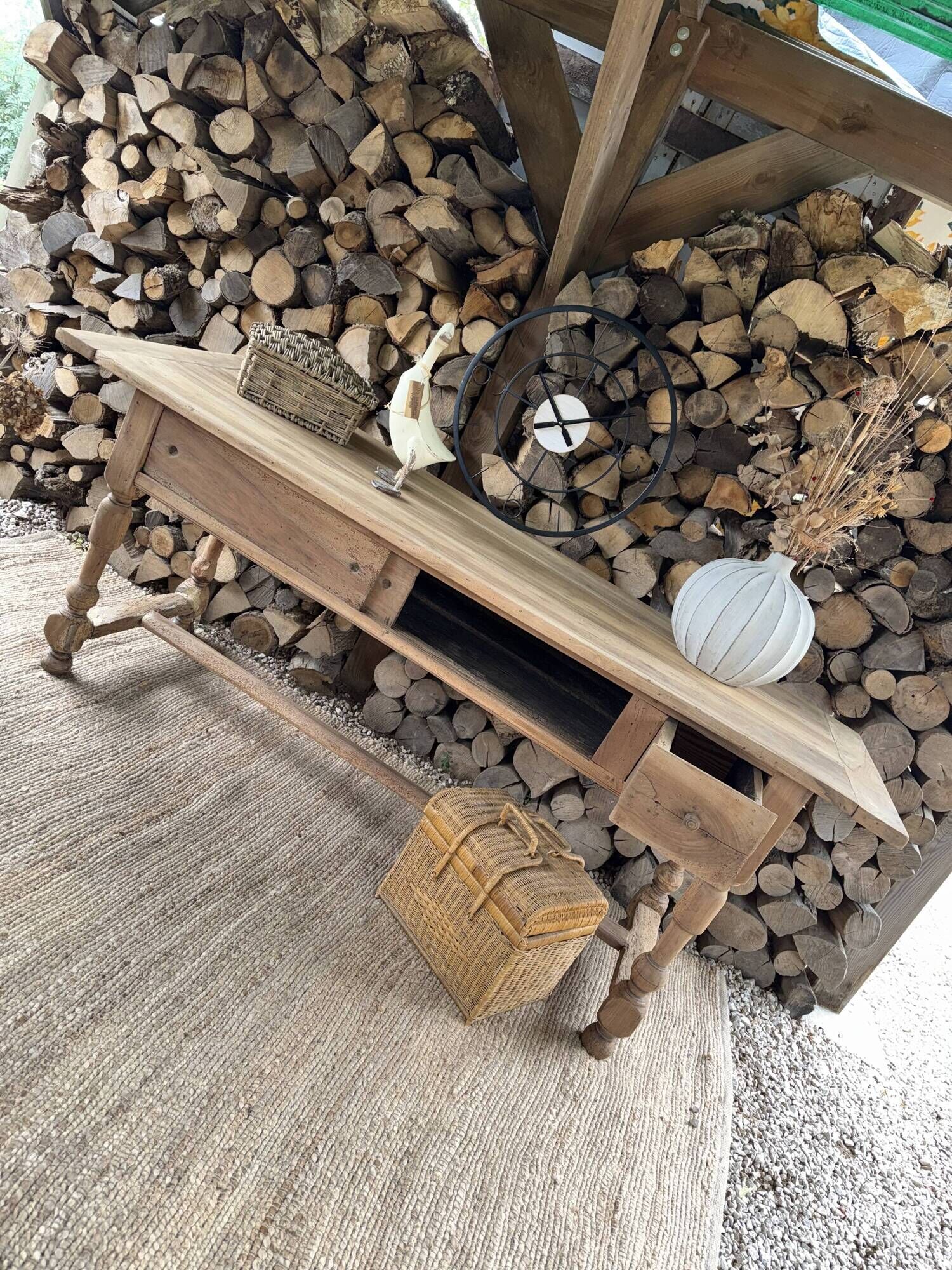 Work table or renovated antique draper's table