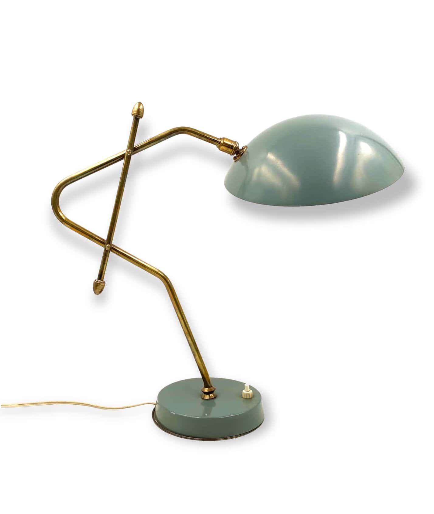 Light blue table lamp, France 1960s
