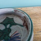 Caquelon dish, thistle decoration by Etienne Daniel, Vallauris