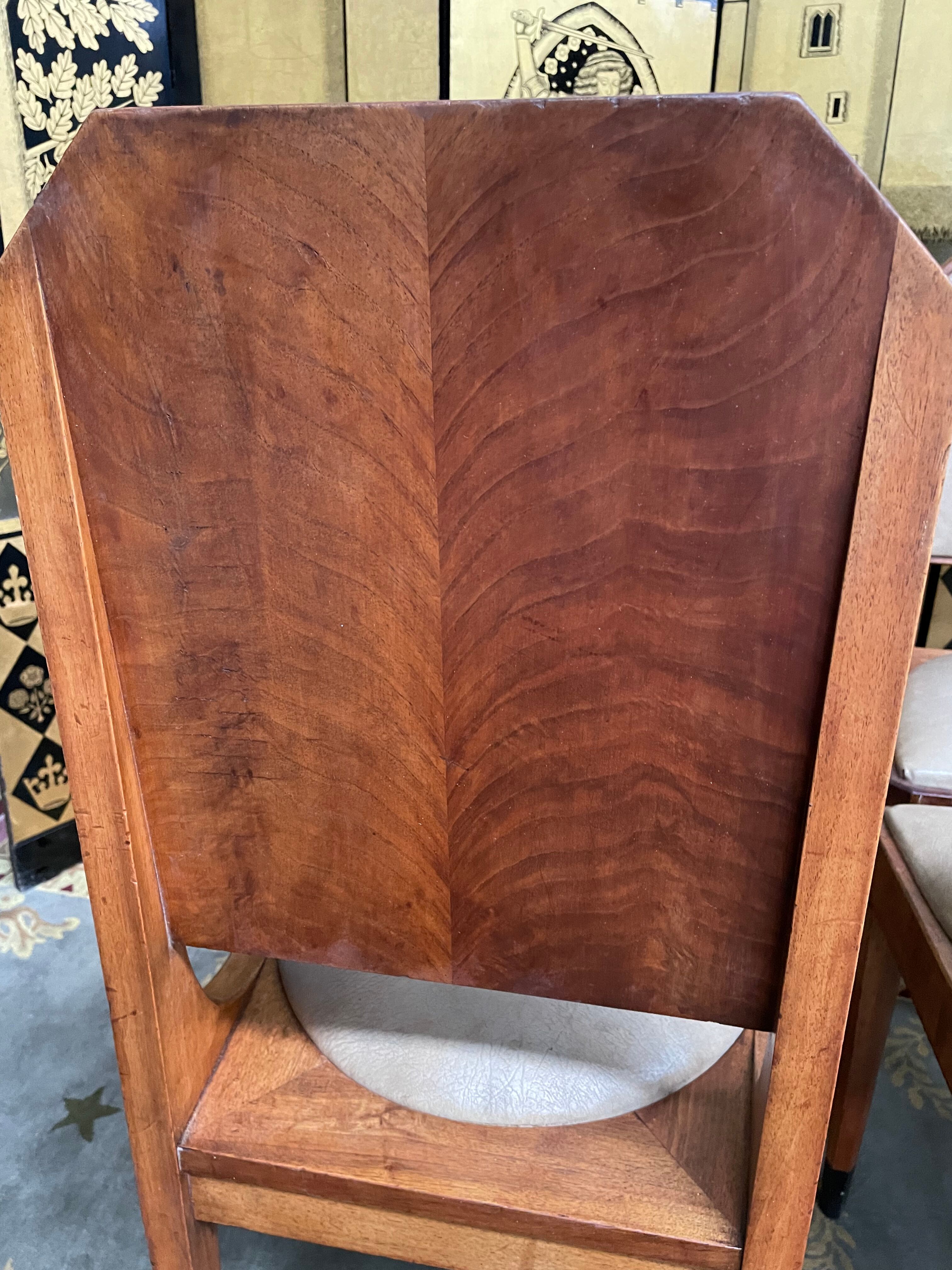 Suite of 6 restored Art Deco period chairs
