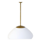 Large opaline pendant / modern brass mid-century ASEA Sweden, 1940s