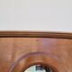 Corner glazed corner cabinet in old cherry wood 1900s