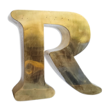 Old sign letter R