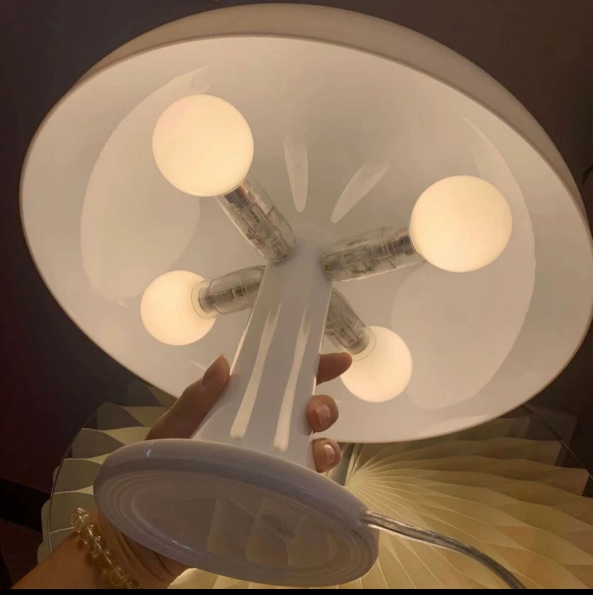 Mushroom table lamp style 60s-70s. Italian design.