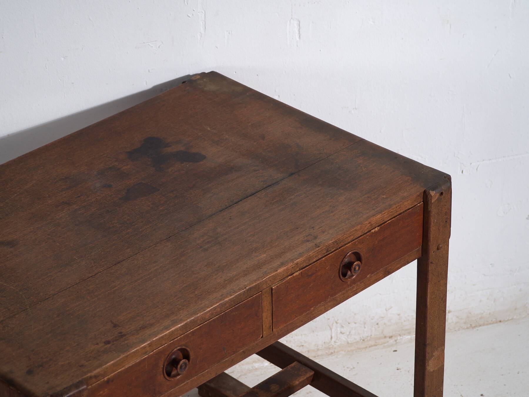 Bureau japonais ancien de type tsukue – Période Taisho/Showa (c.1910-1940)