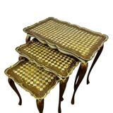 Set of 3 vintage nesting tables / side tables