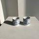 Set of 2 Scandinavian liqueur glasses or cups