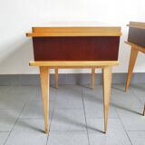 Pair of vintage 1960s bedside tables