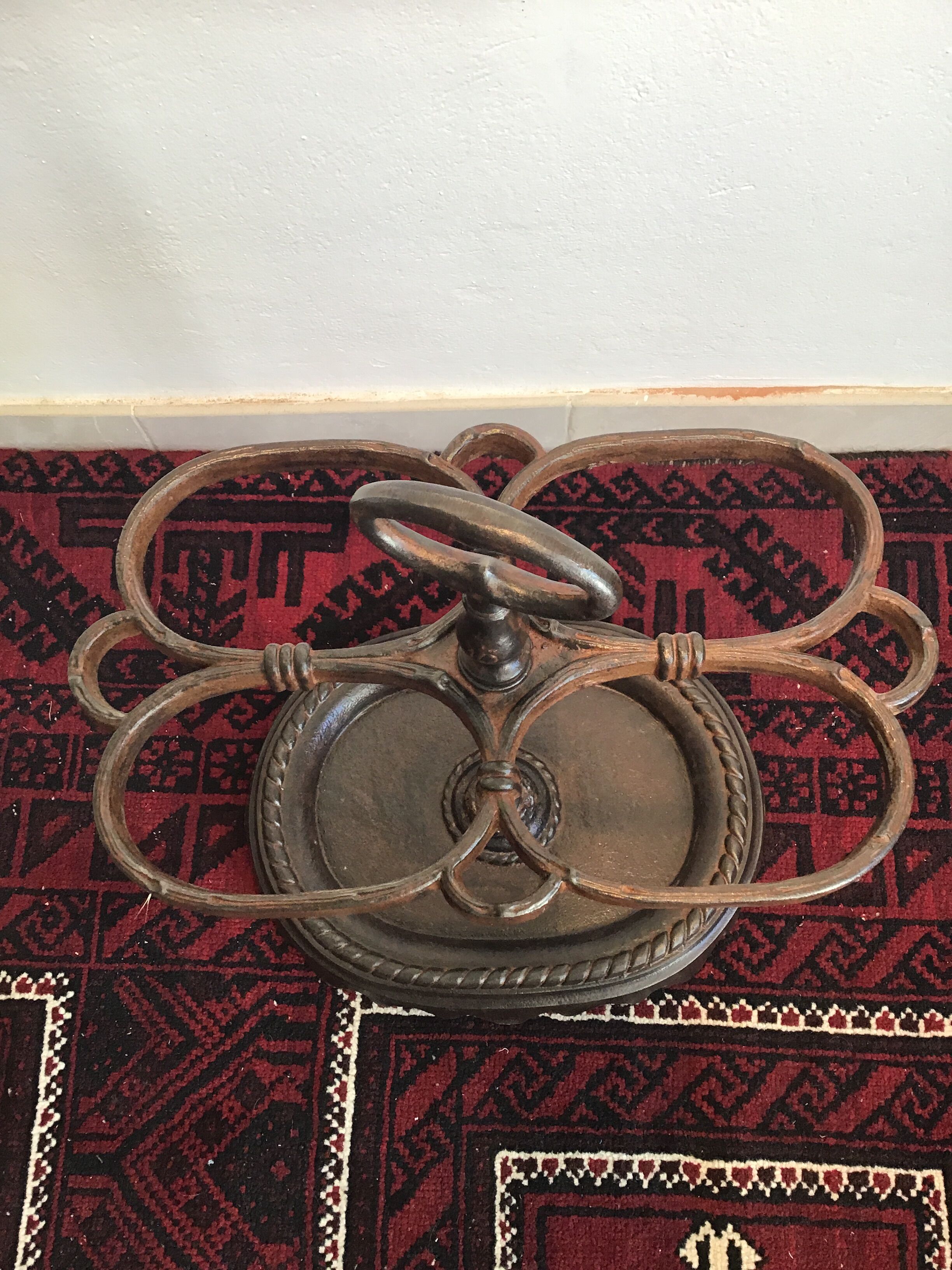 Antique cast iron umbrella holder