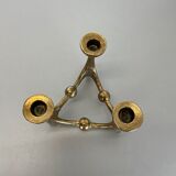 Midcentury Brutalist Bronze Candleholder by Michael Harjes, Germany, 1960s