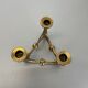 Midcentury Brutalist Bronze Candleholder by Michael Harjes, Germany, 1960s