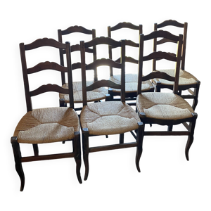 Ancienne chaise paille