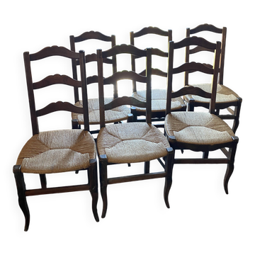 Old straw chair