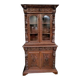 19th century carved solid wood hunting lodge sideboard
