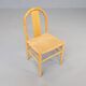 80s Annig Sarian round bend wooden dining chair for Tisettanta set/6