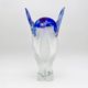 Monumental Vase Josef Hospodka Chribska Sommerso White Crystal 33cm