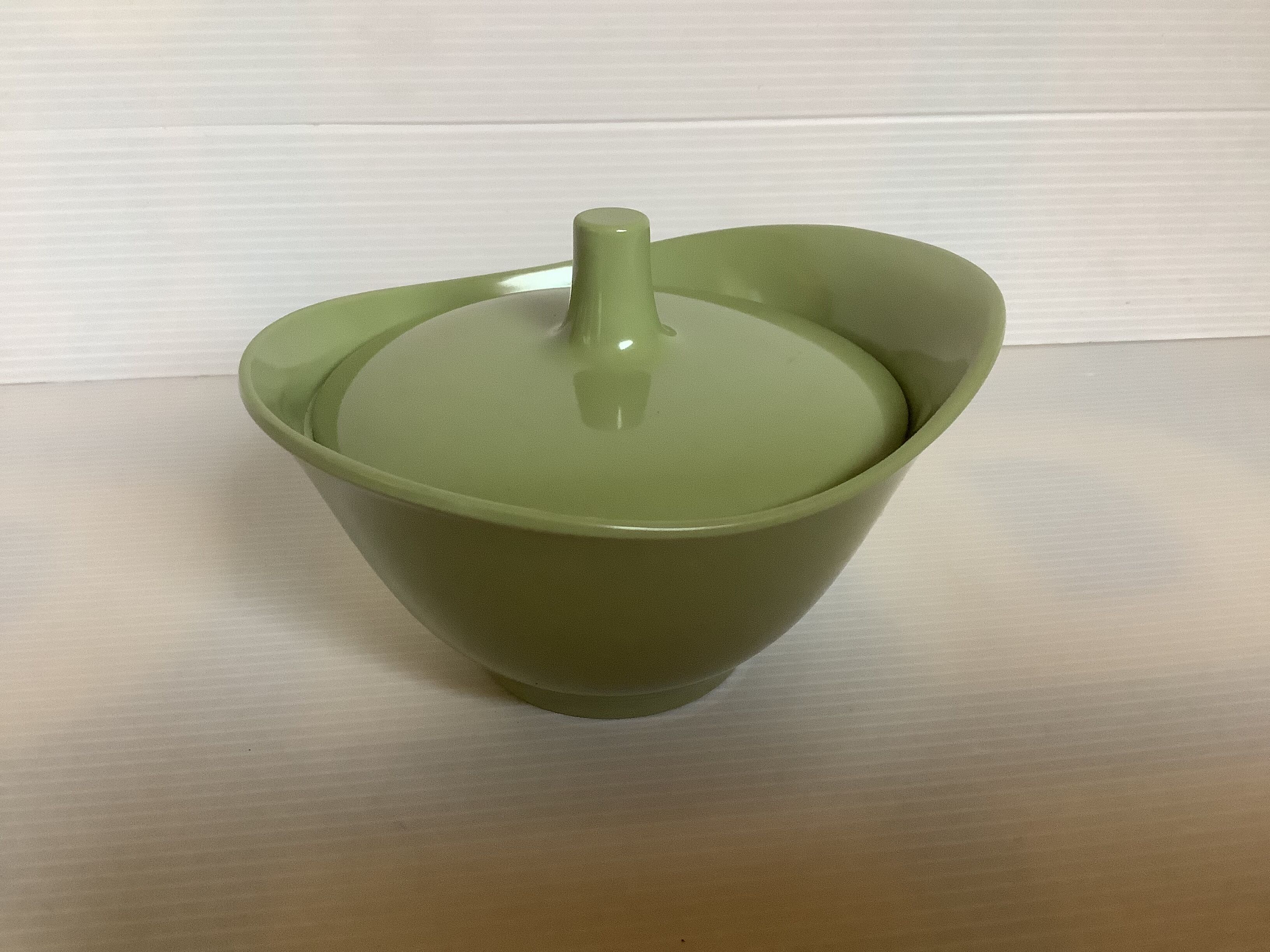 Designer khaki green sugar bowl