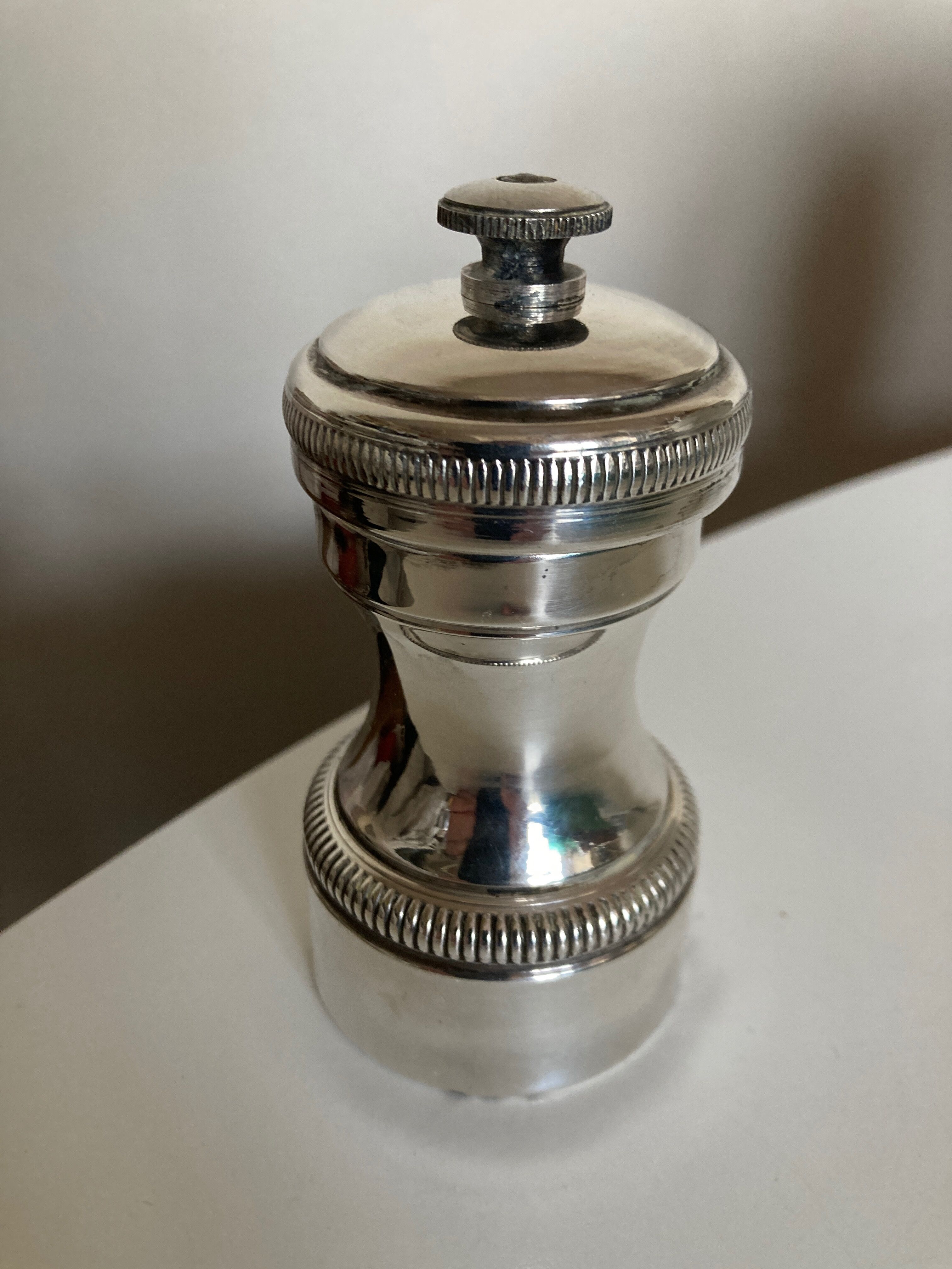 Pepper mill sterling silver Peugeot hallmarked