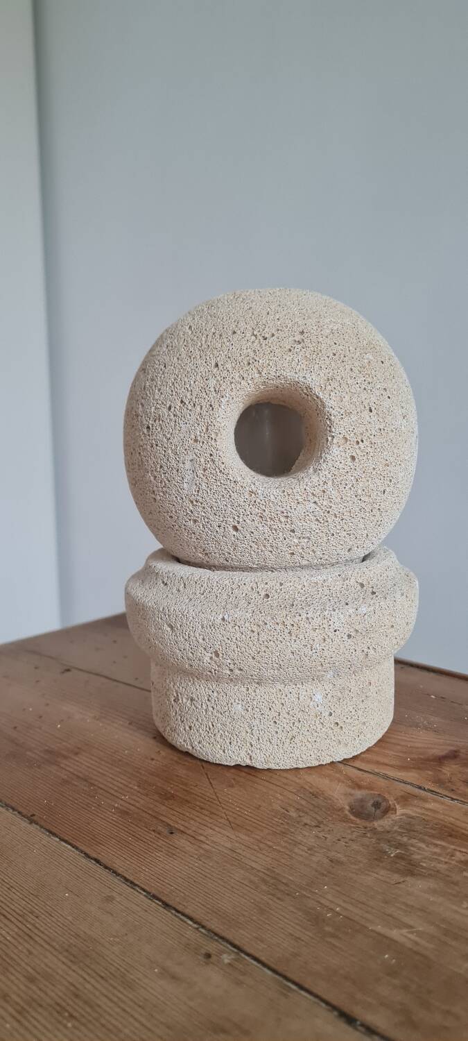 Table lamp in reconstituted stone 1970