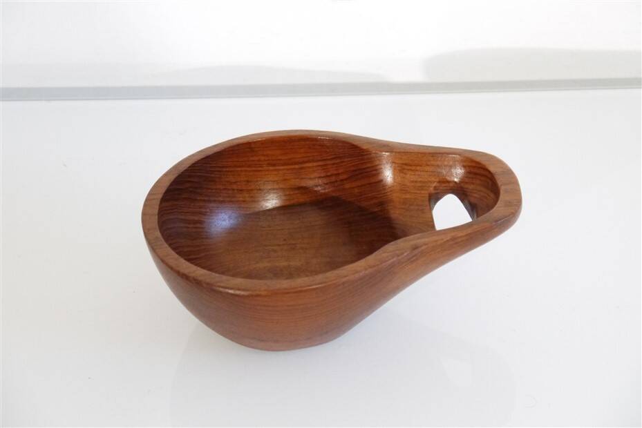 Vide poche vintage en teck 1960