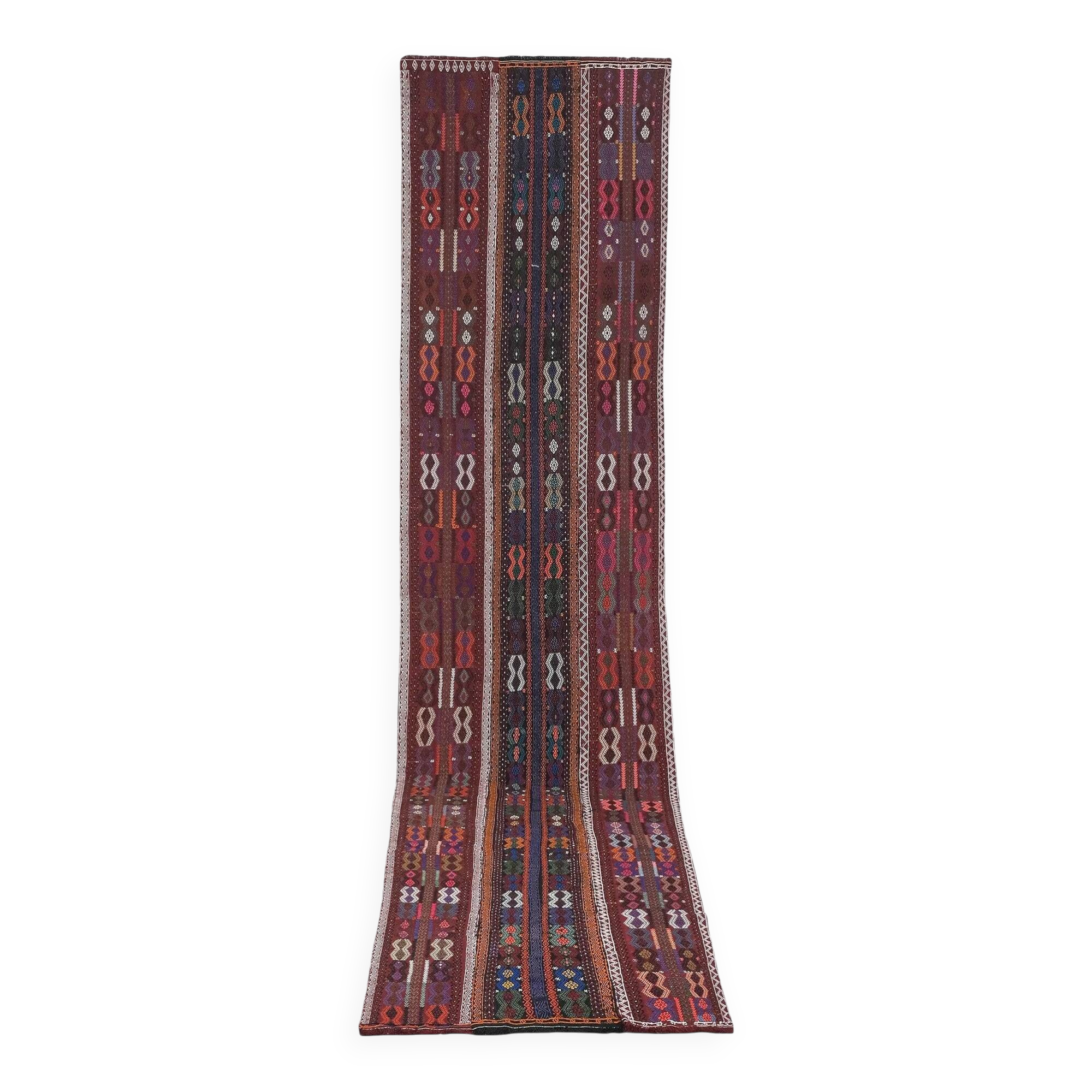 Tapis de couloir turc vintage
