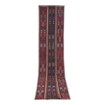 Tapis de couloir turc vintage