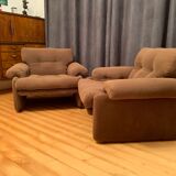 Pair of Coronado armchairs, designed by Tobia Scarpa, C&B Italia, 1960s