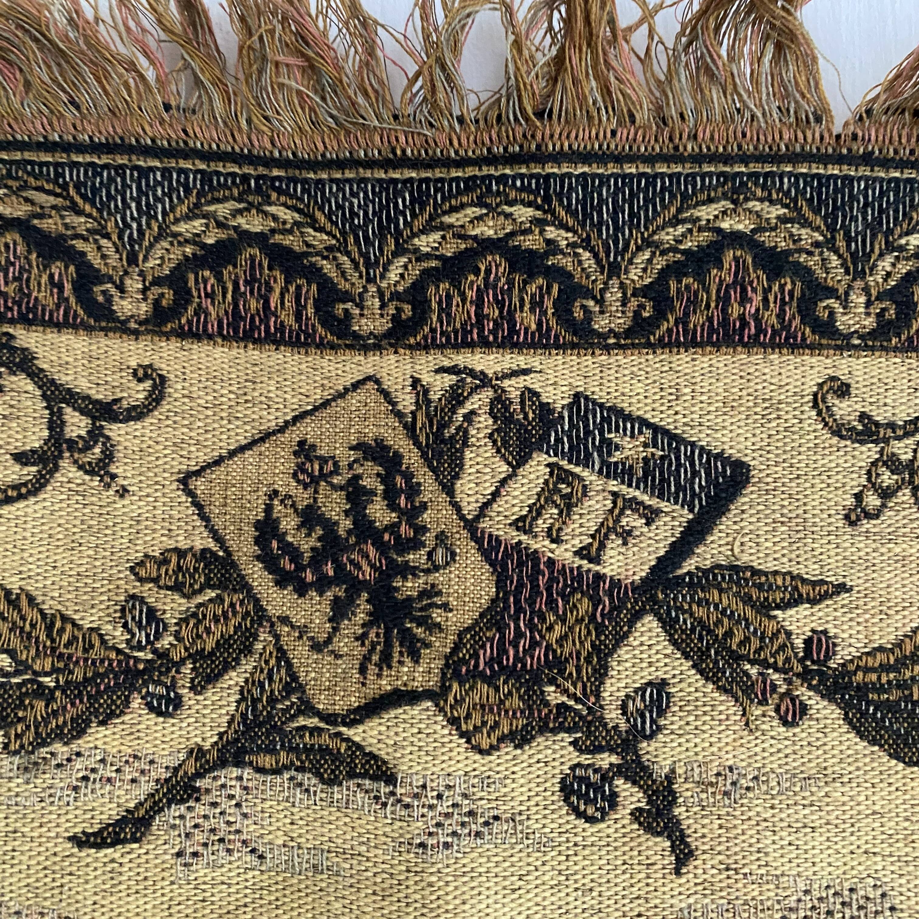 Antique tapestry, maritime allegory