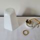 Art Deco wall lamp in opaline and porcelain