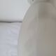 Art deco wall lamp in porcelain and glass