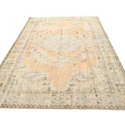 Hand Woven Peach Color Turkish Vintage Rug, 179x288 Cm