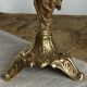 Paire de bougeoirs en bronze, porteuses d’eau