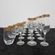 Un ensemble exclusif de verres en cristal Bohemia Gold.