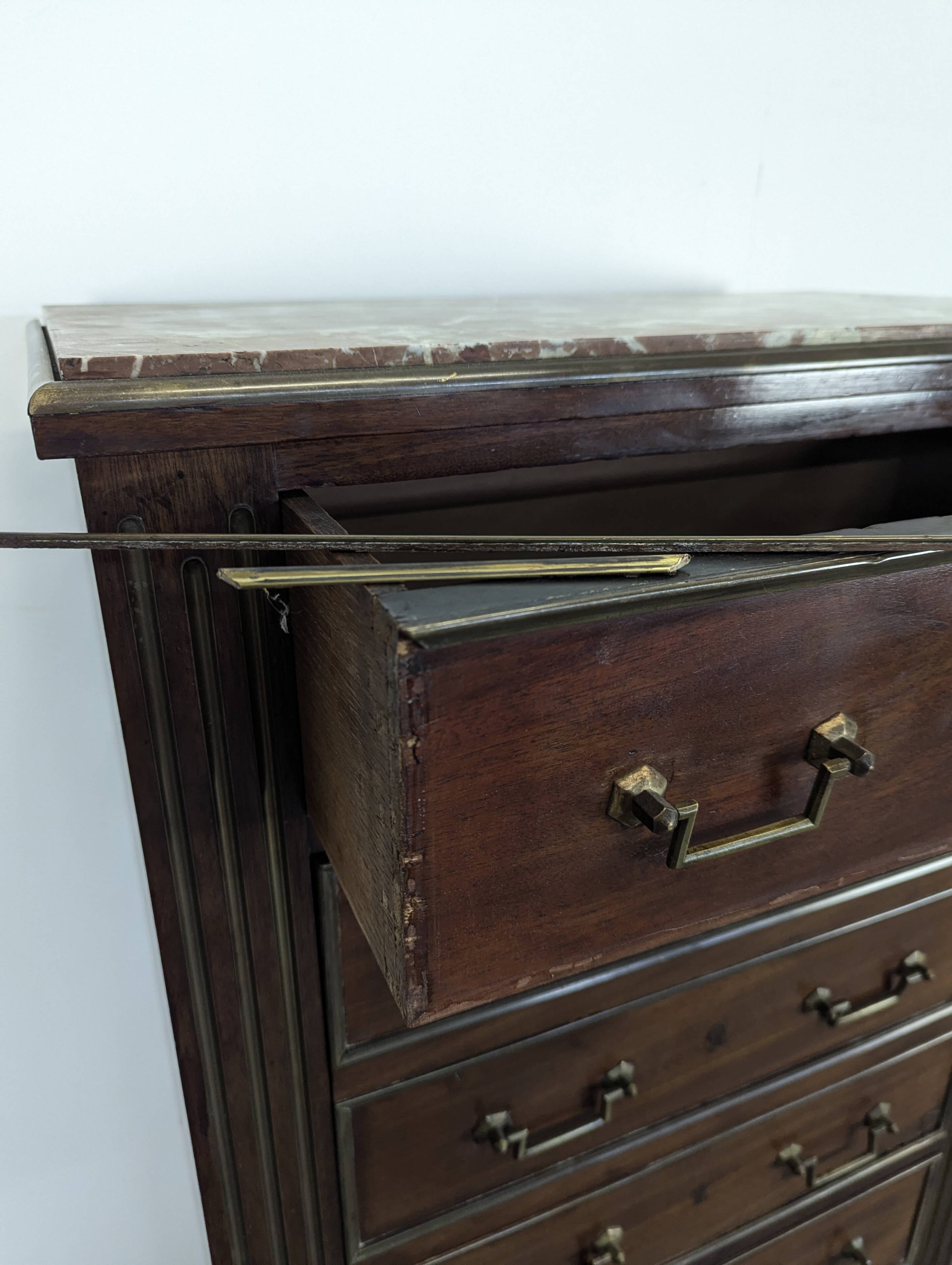 Louis XVI style trompe l'oeil weekly secretary