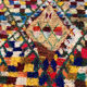 Tapis boucherouite berbère 200x150cm