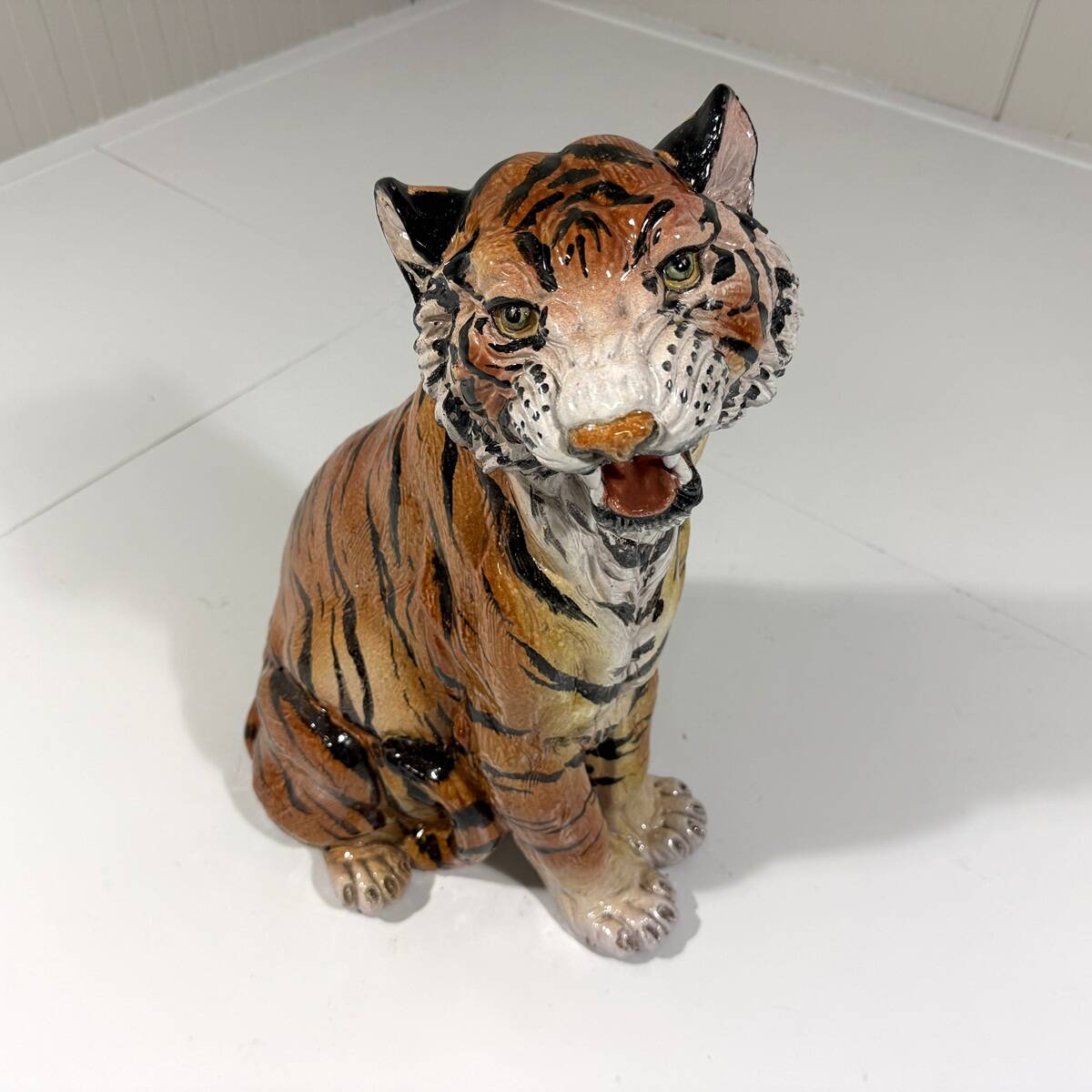 Large Italian ceramic tiger 1970’s