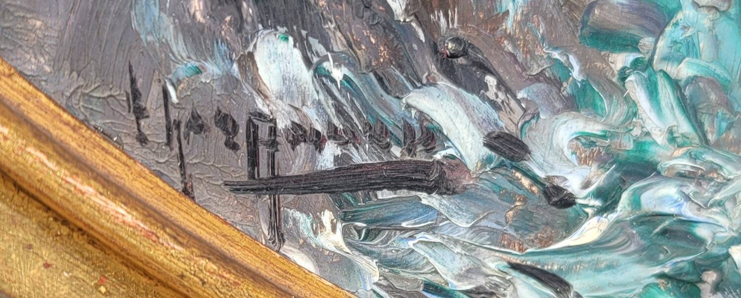 Peinture marine 19eme
