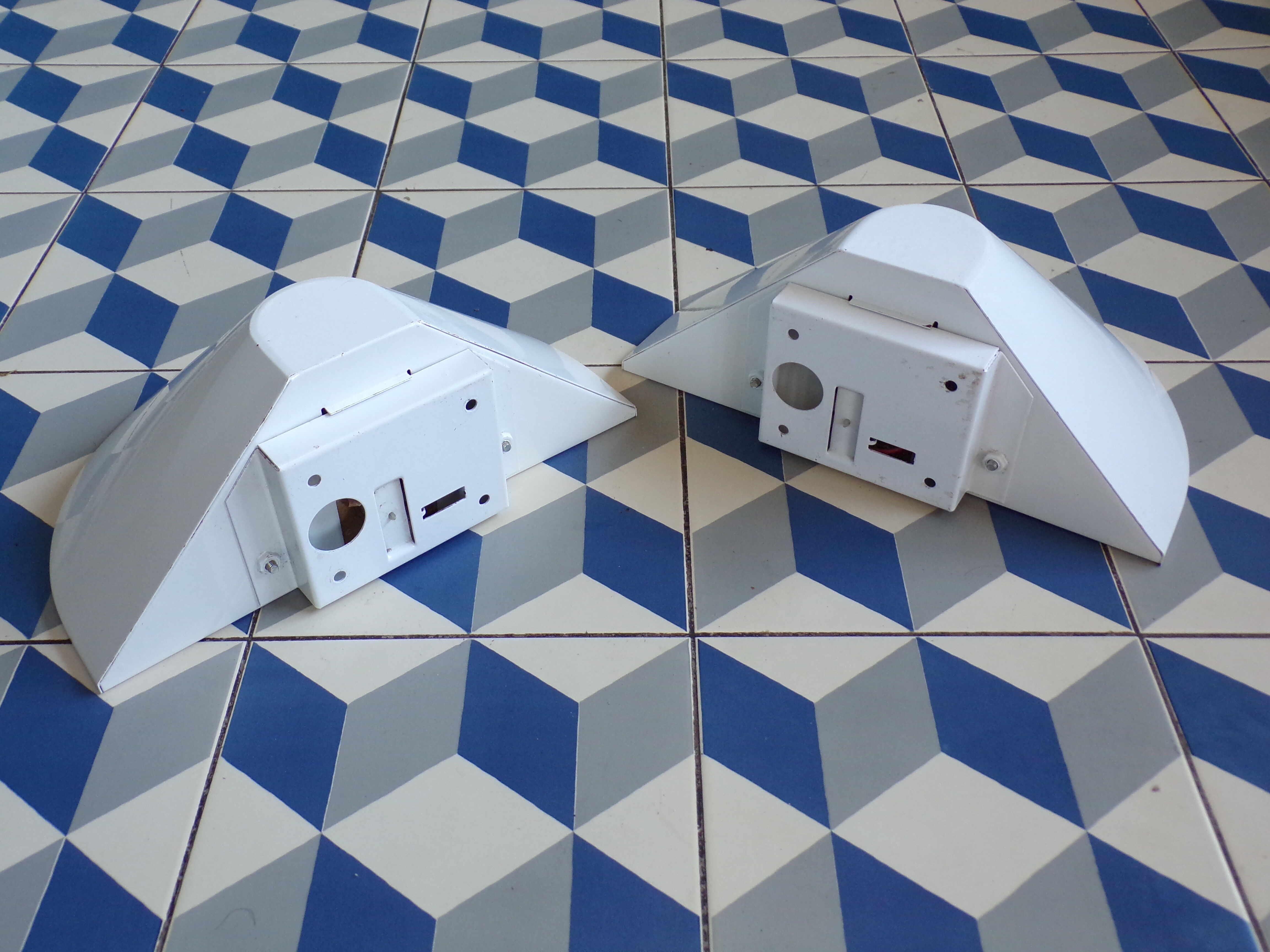 Pair of Philips Cone wall lamps