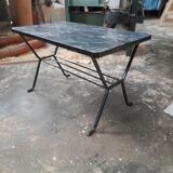 Small vintage coffee table metal legs